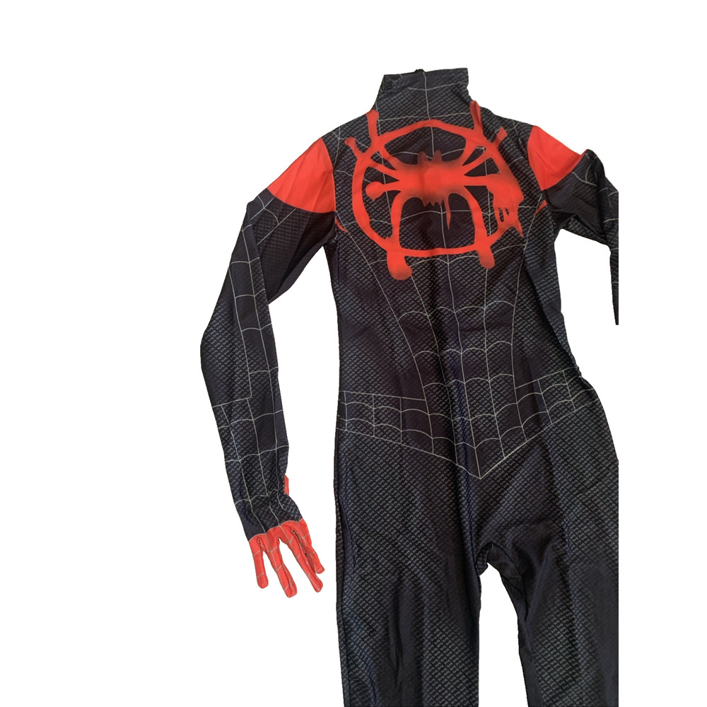 Spiderman Sz S Into the SpiderVerse Miles Jumpsuit Adult/Kids Cosplay Costume - Picture 14 of 16